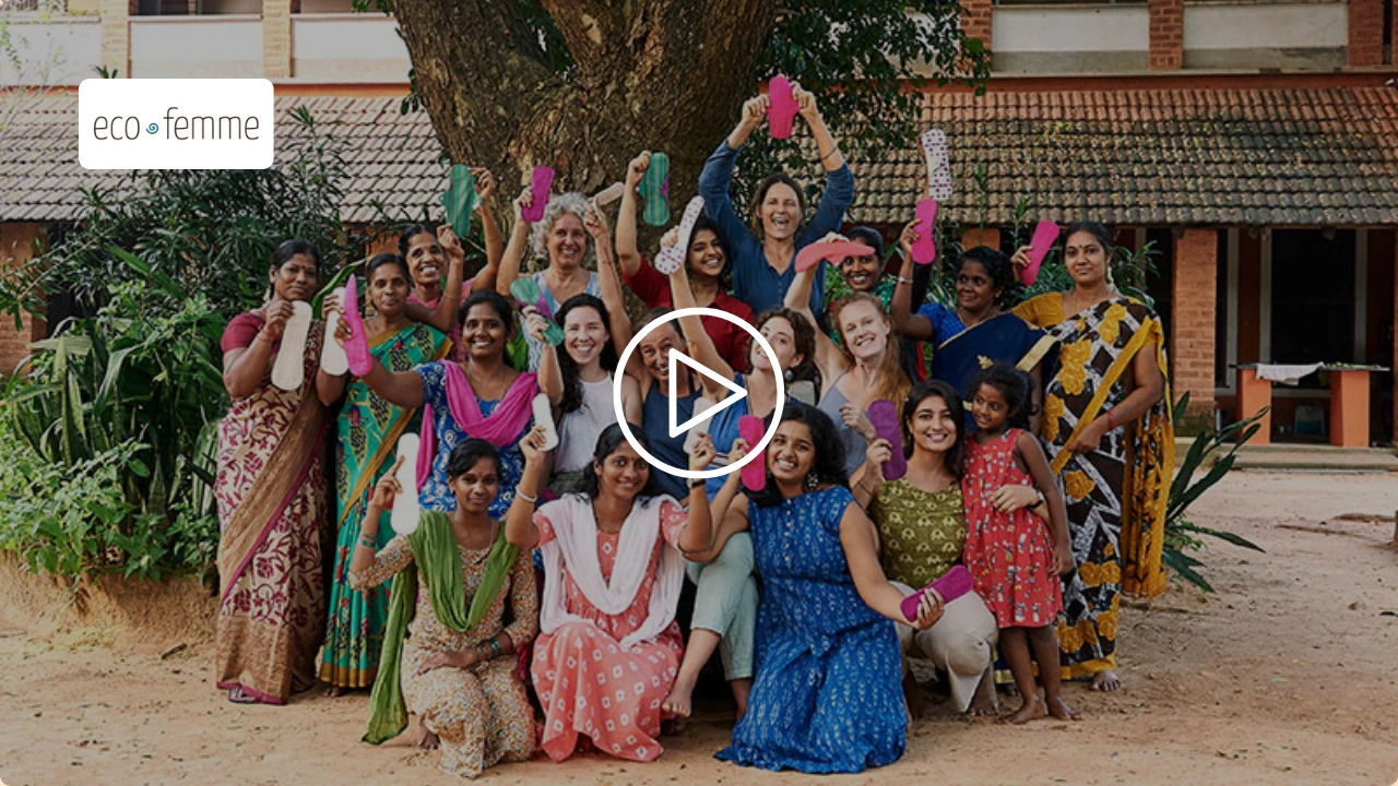 ECO Femme client testimonial video – sustainable menstrual health brand ESG reporting with Bevolve